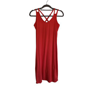 Love Womens Red XL Dress Crisscross Spagetti‎ Straps Lightweight
